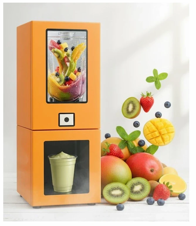 Máy làm Smoothie (sinh tố) tự động đang trở thành xu hướng của nhiều quán cà phê